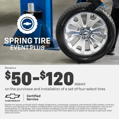 Spring Tire Event Plus Rebate